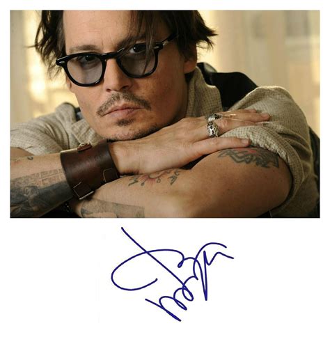 johnny depp autograph images.